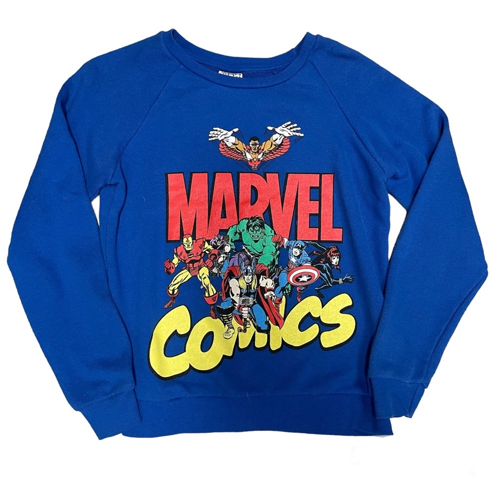 MARVEL SUPERHERO COMICS AVENGERS Crewneck Sweatshirt Size Small